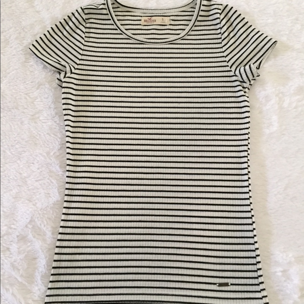 Ribbed Striped Hollister Tee
